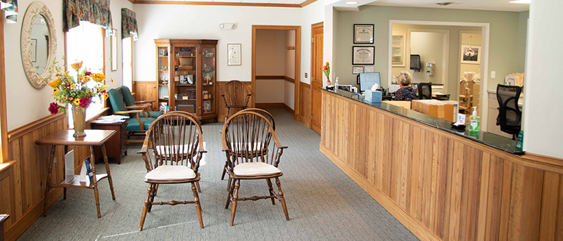 Waiting room at Nelson Dental Practice